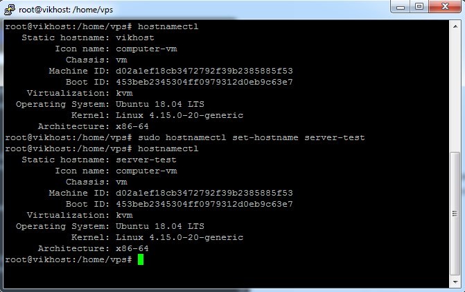 How to change Hostname in Ubuntu 18