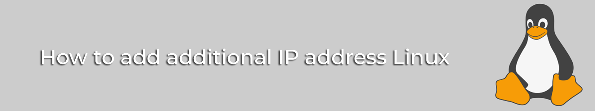 How to add additional IP address Linux