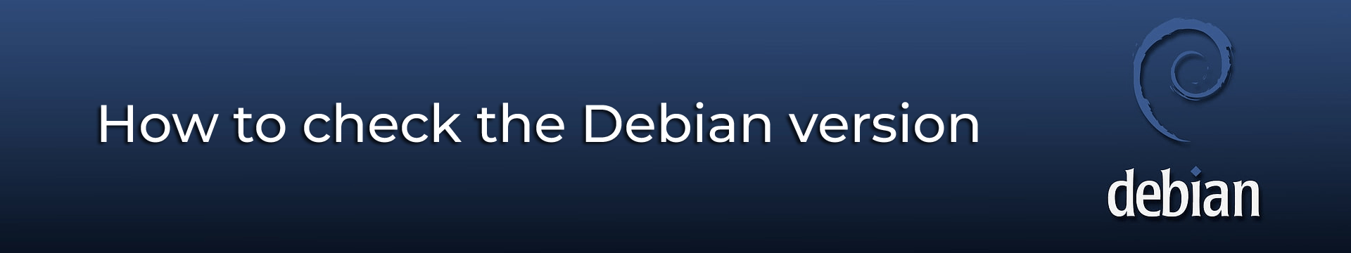 How to check the Debian version