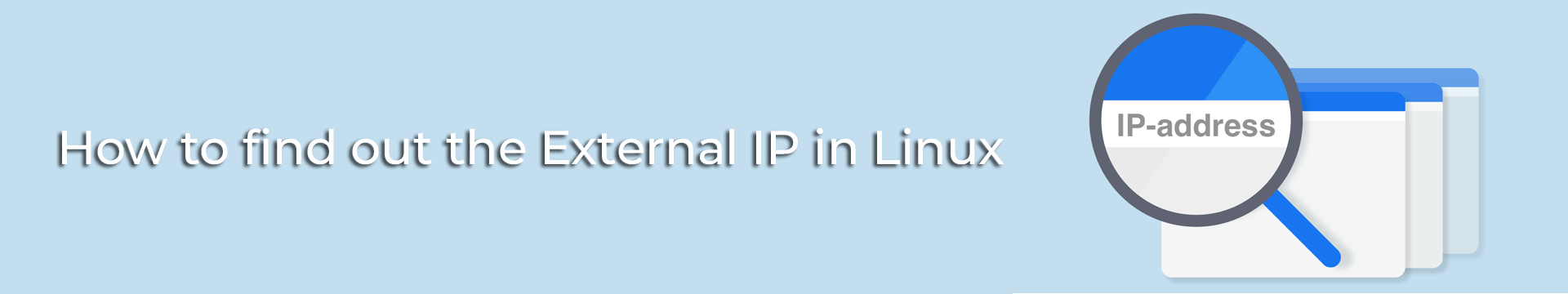 How to find out the external ip in Linux