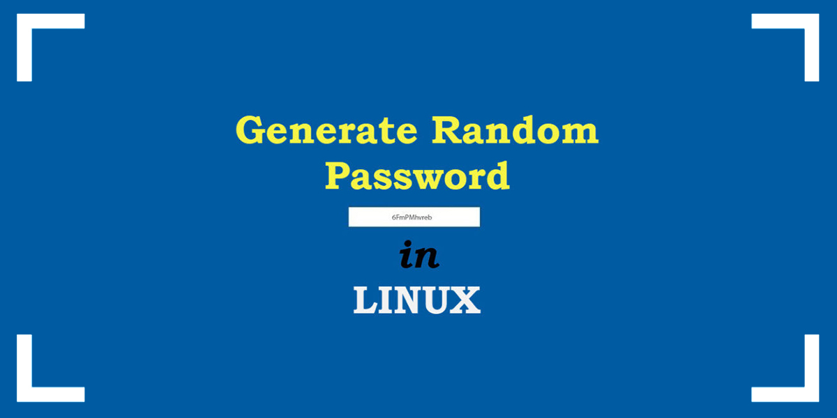 generate random password in Linux