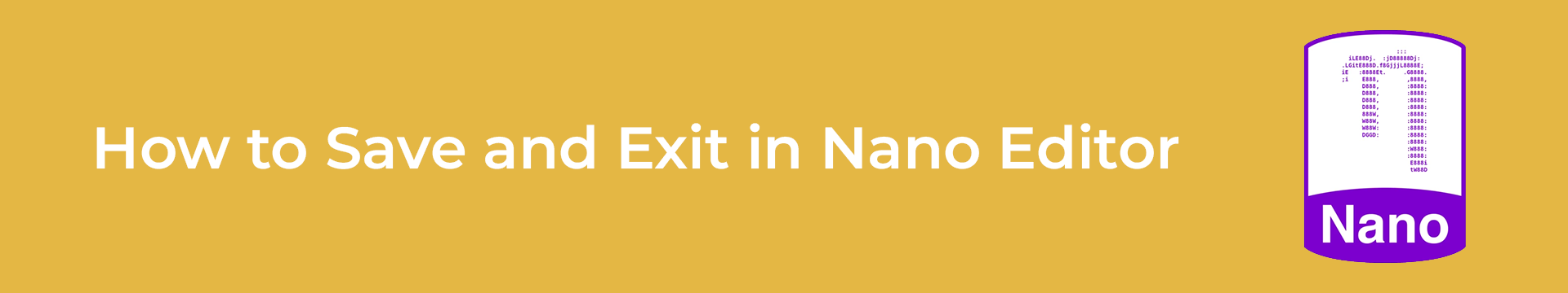 save and exit file using nano