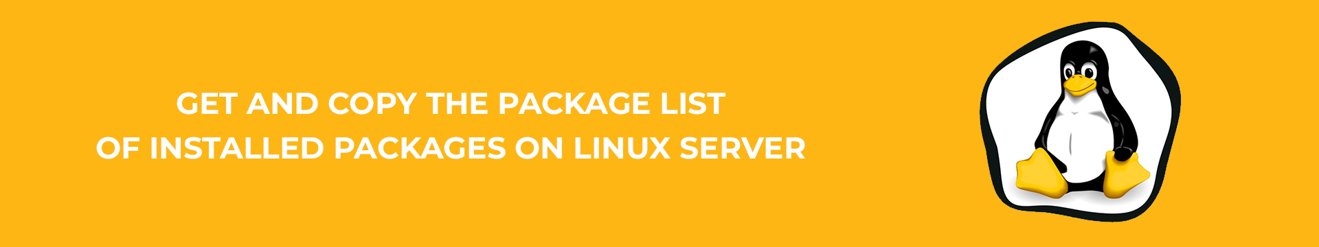 package list on linux