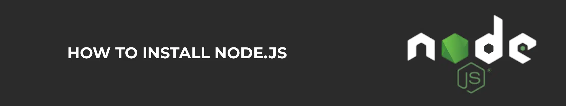How to install Node.js